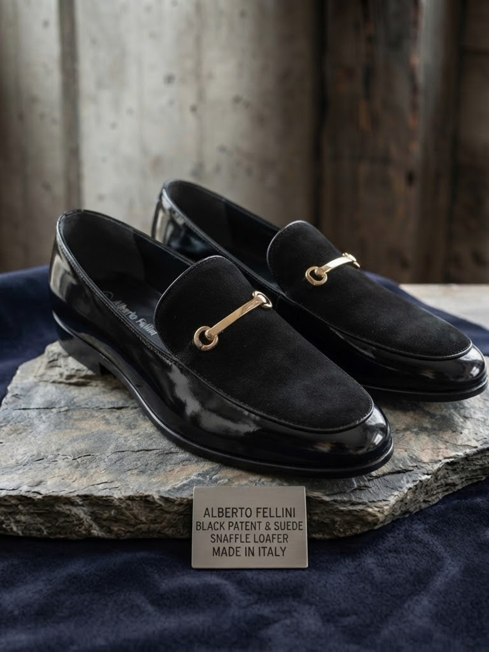 ALBERTO FELLINI Black Loafers